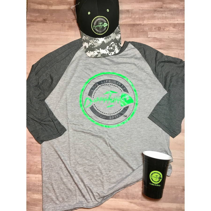 The Dirty Tuna 3/4 sleeve  tee